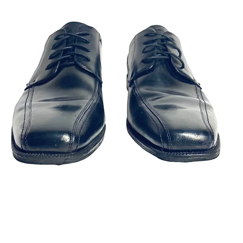 Florsheim Mens Black Leather Oxford Lace Up Size 13 Medium Pre-Owned